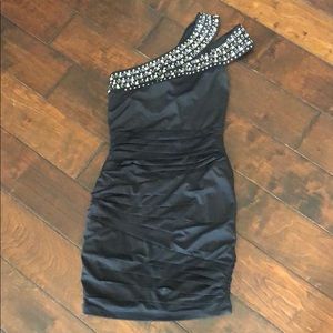 Black one sleeve women’s dress size small